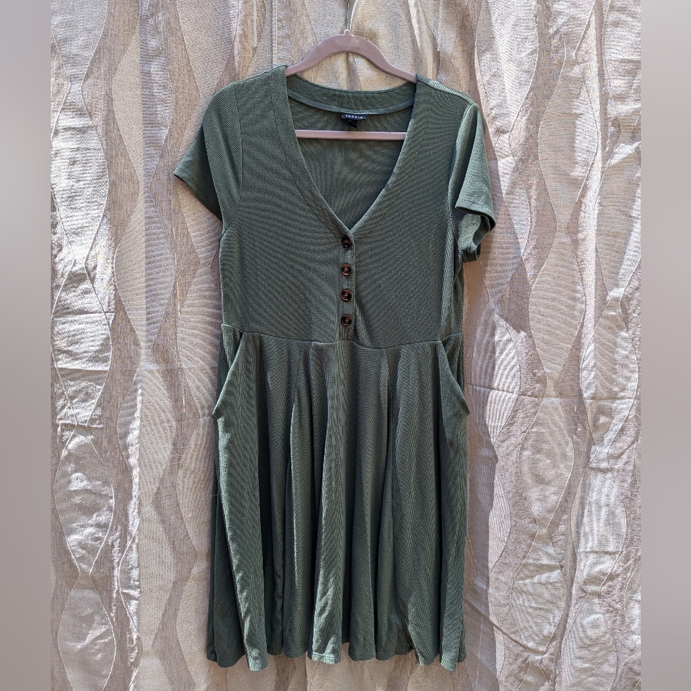 Torrid Sage Green Midi Dress